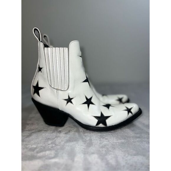 Old Gringo Star Celestial Leather Cowboy Ankle Boot Women's Size 7